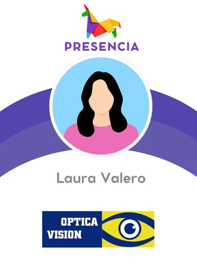 Tarjeta de fichaje de un empleado de Presencia